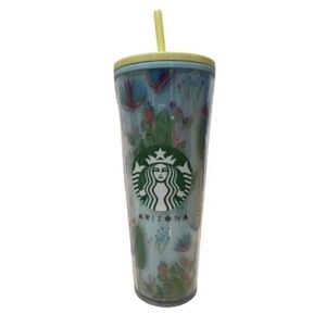 Starbucks Arizona Cactus Acrylic Cold Cup Tumbler Venti 24 oz